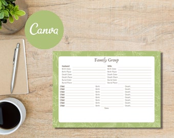 Family Group Sheet | Etsy