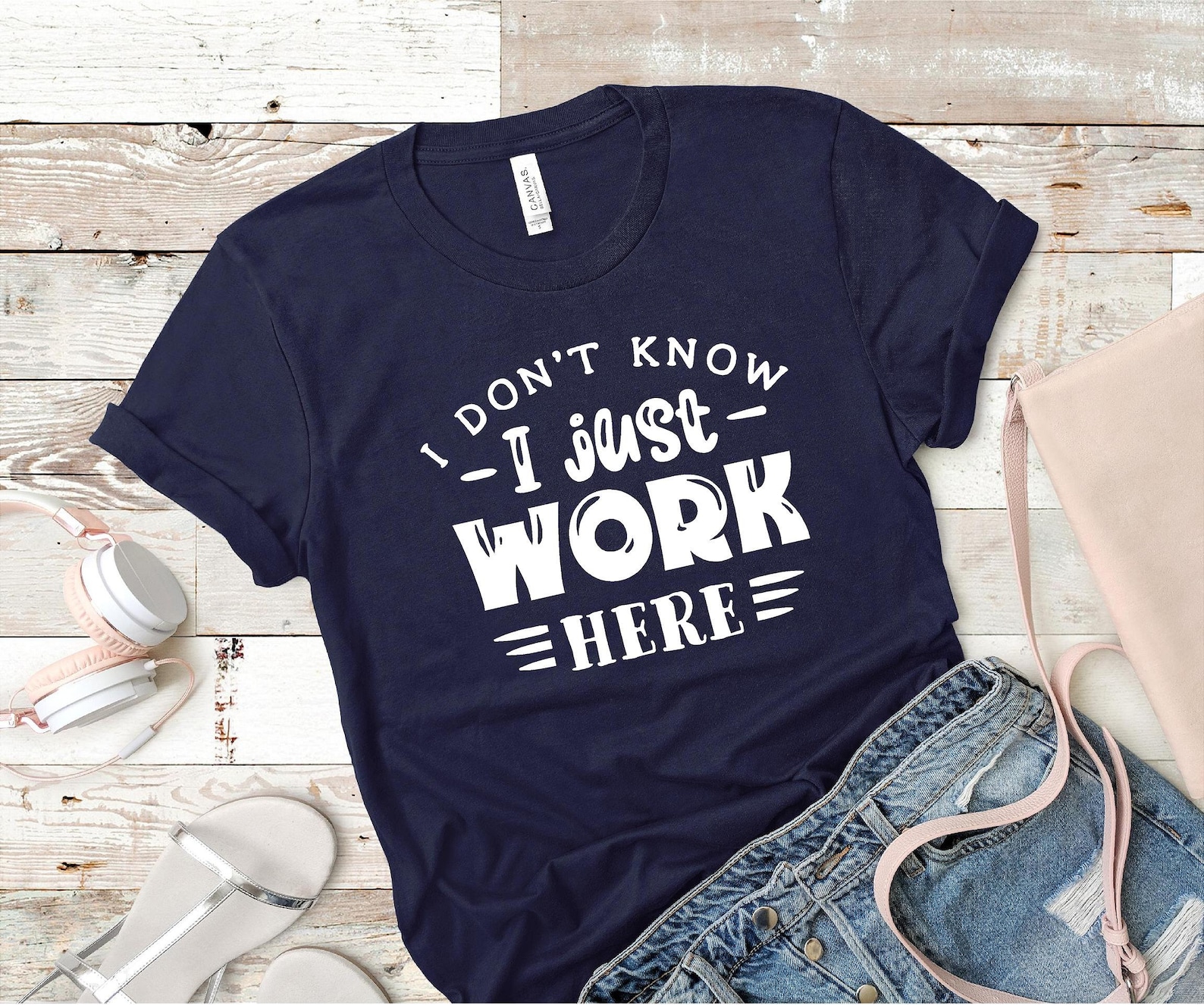 I Don't Know I just Work Here funny shirt sarcastic Etsy