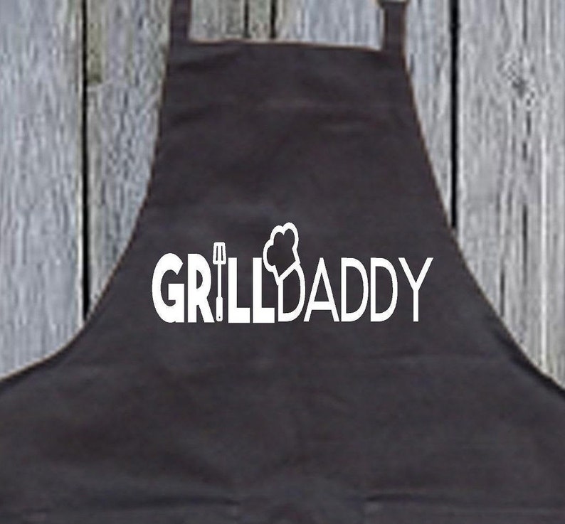 Grill Daddy Apron Grill Apron Grill Masterbbq Apronkitchen Etsy