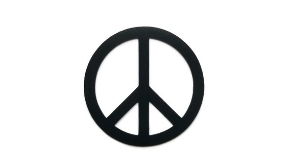 Peace Sign Vinyl Sticker Decal Macbook Pro window laptop USA world hippy love