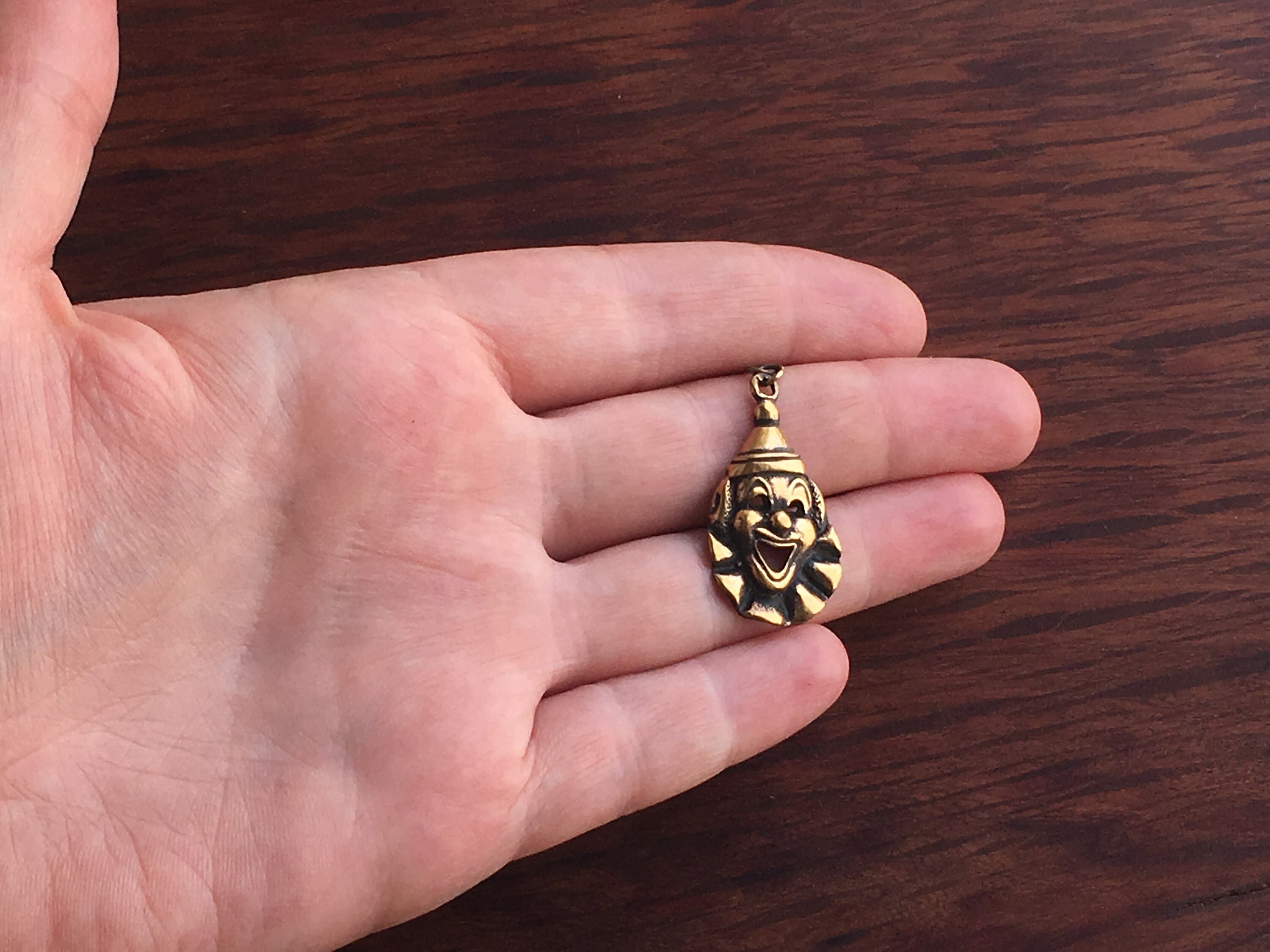 10 Vintage Quirky Bronze Clown Charms Etsy