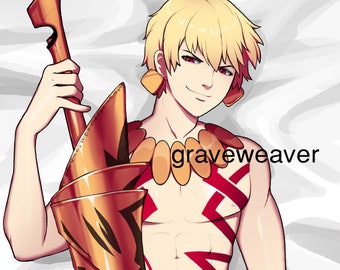 Fate grand Order Gilgamesh Dakimakura Body Pillow Case Etsy