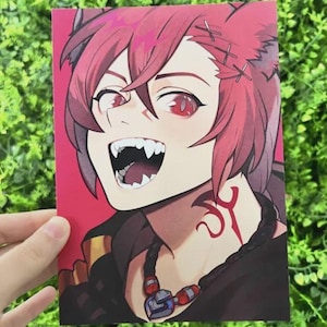 Final Fantasy 14 FFXIV G&#39;raha Tia Fanart Mini Print 5 x 7in