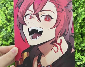 Final Fantasy 14 FFXIV G'raha Tia Fanart Mini Print 5 x 7in