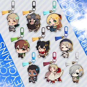 Delicious in Dungeon / Dungeon Meshi 2.5in Keychains: Laios, Marcille, Falin, Chilchuck, Senshi, Izutsumi, Kabru, Mithrun, Chimera Falin