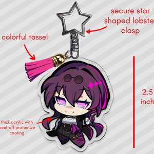 Honkai Star Rail HSR 2.5in Acrylic Keychains Fan Merch: Kafka, March 7 ...