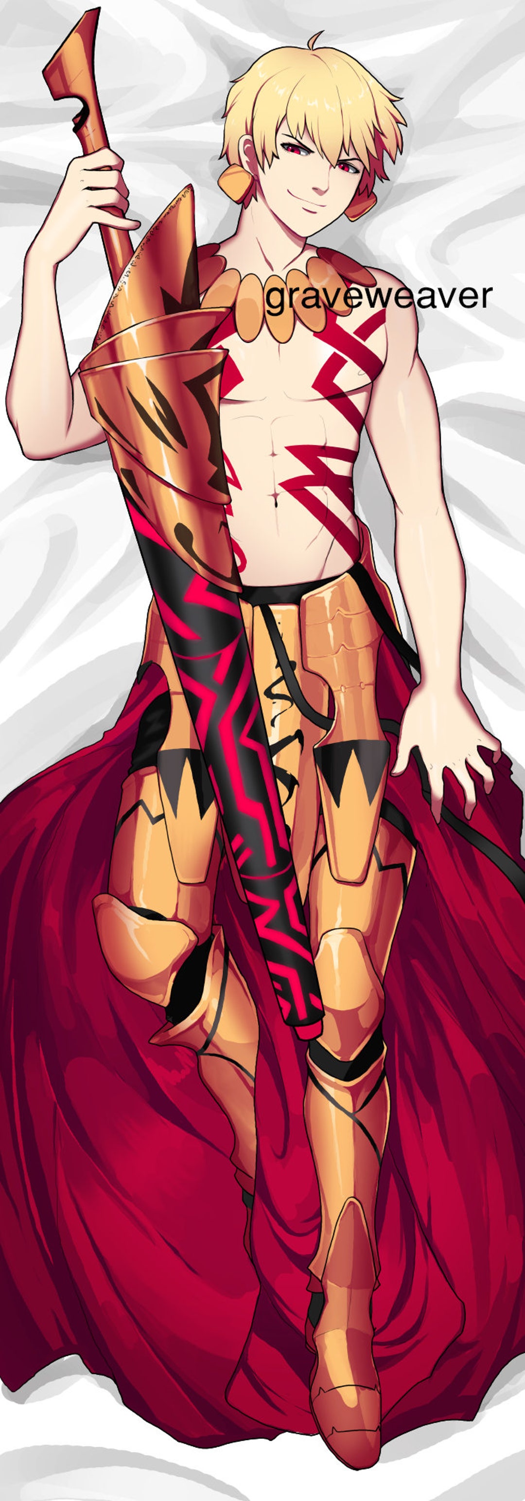 Fate/grand Order Gilgamesh Dakimakura Body Pillow Case - Etsy