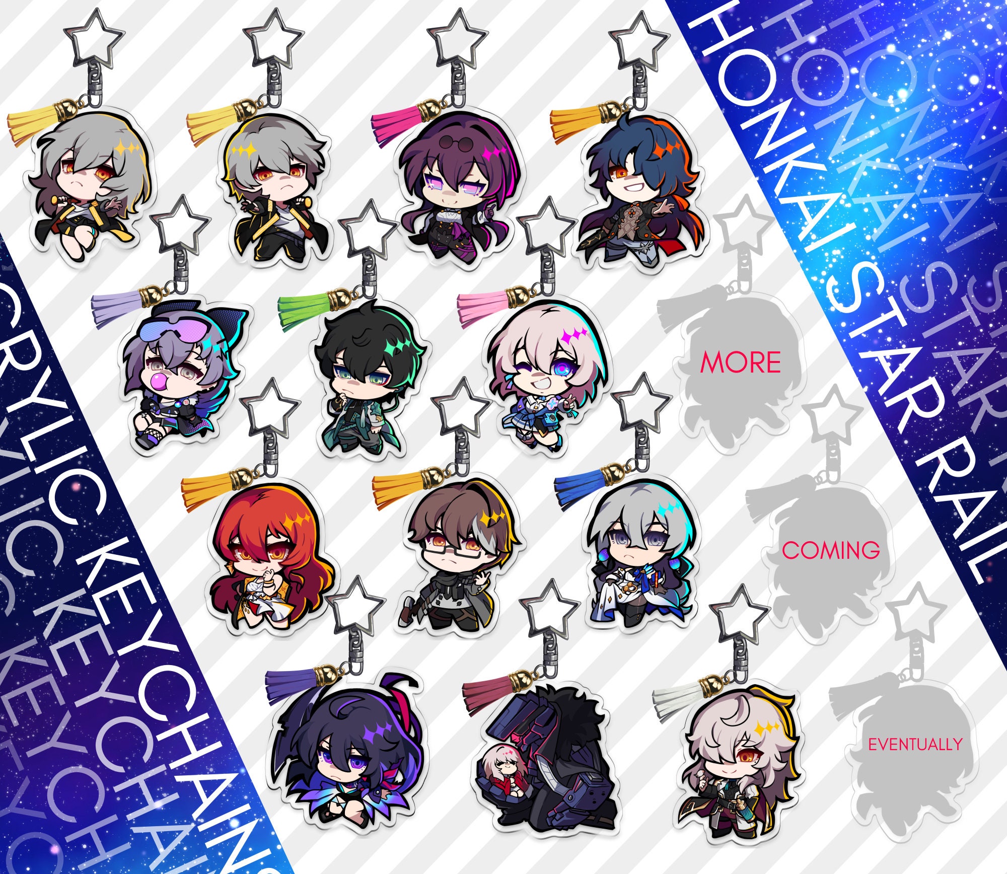 HSR Honkai Star Rail Blade Ticket Acrylic Keychain | Mercari