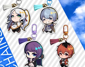 Frieren 2.5inch Fanmade Keychains: Frieren, Himmel, Fern, Stark