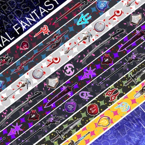 FFXIV Final Fantasy 14 Class Lanyards: Pictomancer (New), Viper(New), Red Mage, Dragoon, White Mage, Samurai, Dark Knight, Black Mage