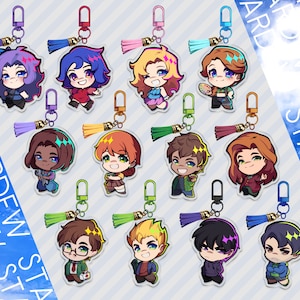 Stardew Valley Keychains Bachelors & Bachelorettes - Abigail, Emily, Haley, Maru, Penny, Leah, Alex, Harvey, Sebastian, Shane, Elliot, Sam