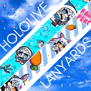 Hololive Lanyards: Gawr Gura and Usada Pekora