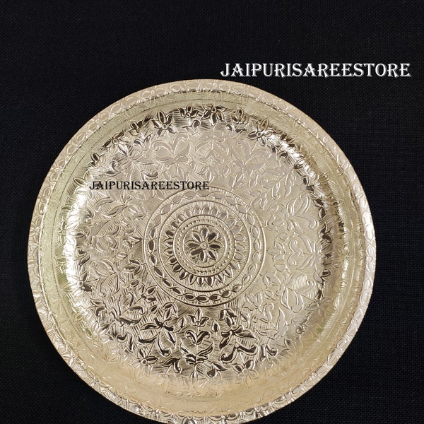 10 X Indian Handmade German Silver Plate Dish Puja Favor Return Gifts For Guests Pooja Gifts Lohri Housewarming Gifts Wedding Favors Gifts