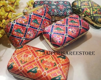 100 Pcs Clutch Bag, Women Wedding Gift,Party Wear Hand Bag, Indian Handmade Clutch Purse for Women, Matching Bag, Wedding favor, Return Gift