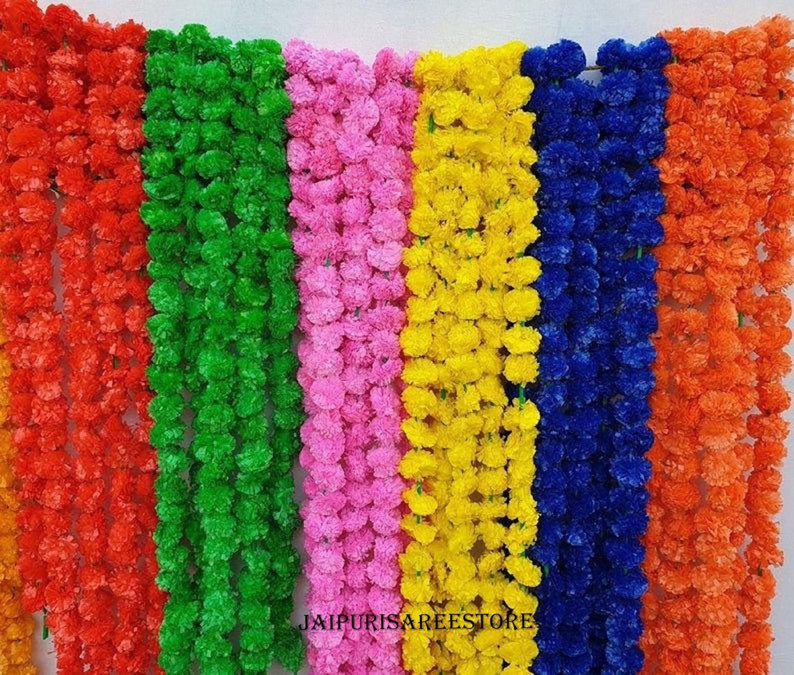 200 Wholesale Artificial Marigold Flower Decor Garlands Vine Etsy