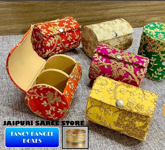 Lot of 1,25,50,100 Indian Wedding Favor Bangle Box Sweet Box