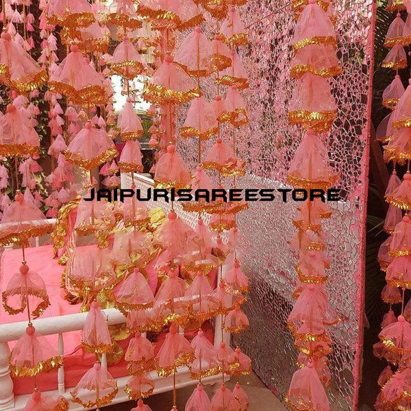 FREE SHIPPING Multicolor Indian Wedding Decoration, Mehndi Decor, Party Backdrop, Door Hangings