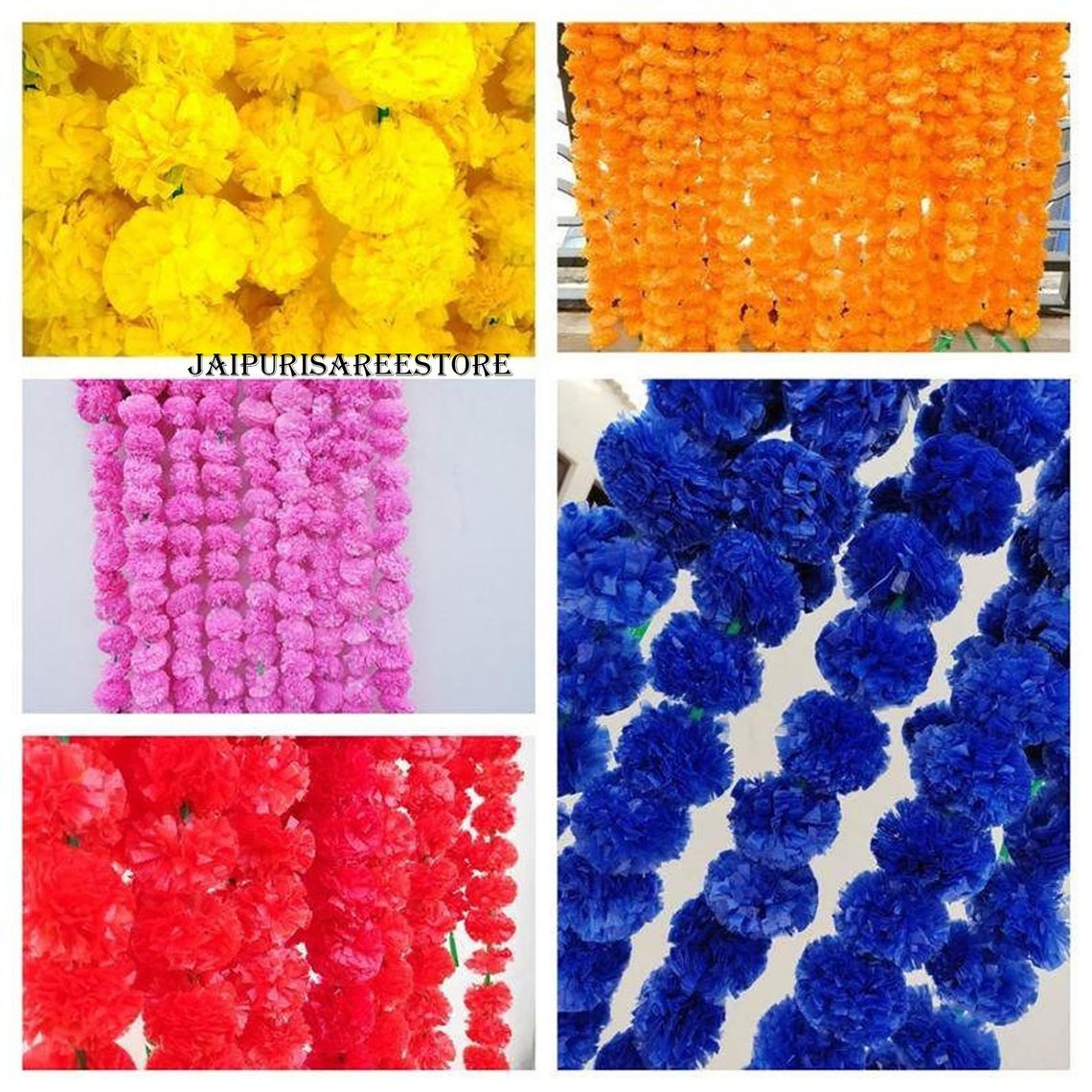 200 Wholesale Artificial Marigold Flower Decor Garlands Vine Etsy