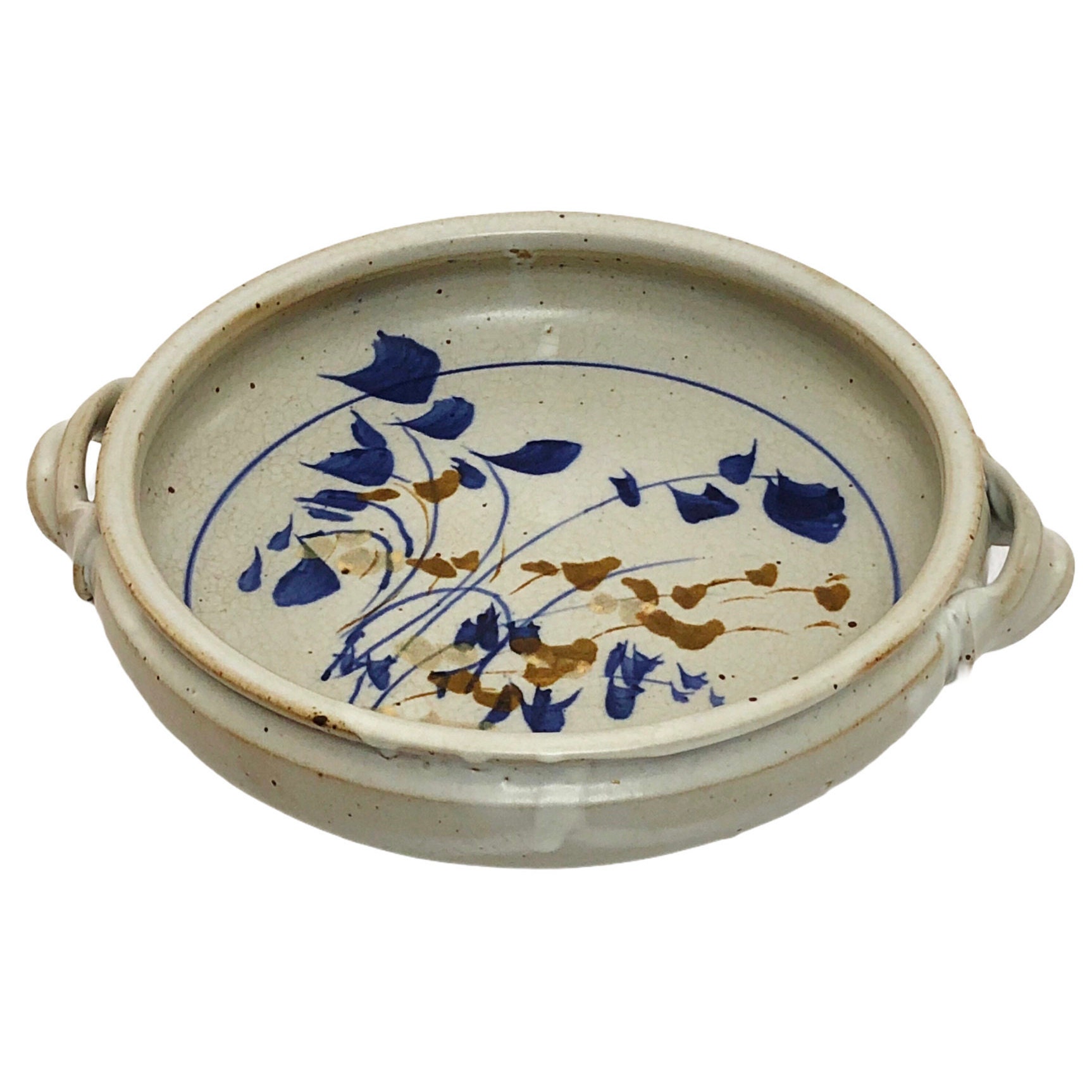 10 Signed Handmade Ceramic Casserole Dish Handles Cobalt Etsy