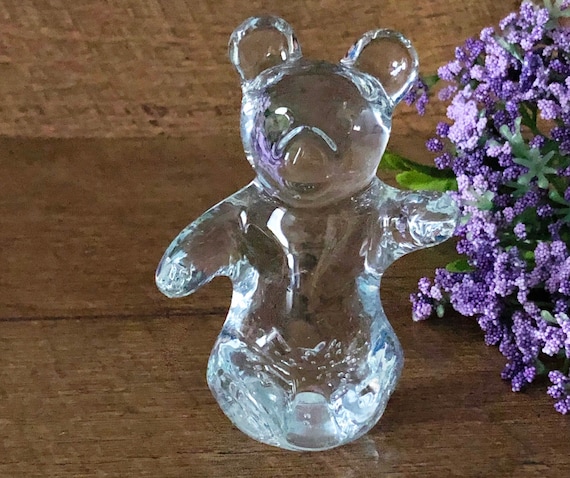 glass teddy bear