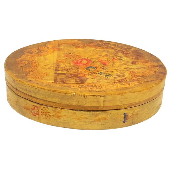 1920s Antique Hand Painted Japanese Moriyama Mori Machi Green