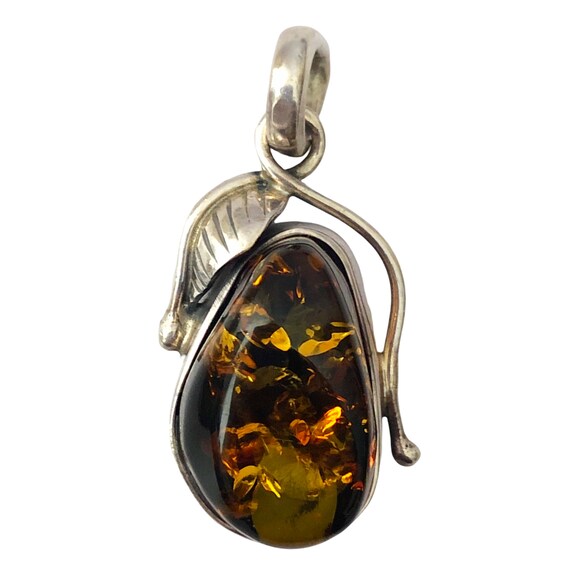 Natural Baltic Honey Amber & 925 Sterling Silver … - image 6