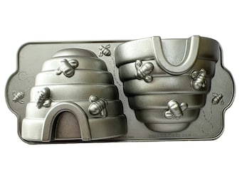 Nordic Ware 3D Bijenkorf Cake Bakpan Metalen Cakevorm Bakkerij Restaurant Party Decor Gegoten Aluminium 3 Dimensionale Fun Backyard Bee Hive Cakes
