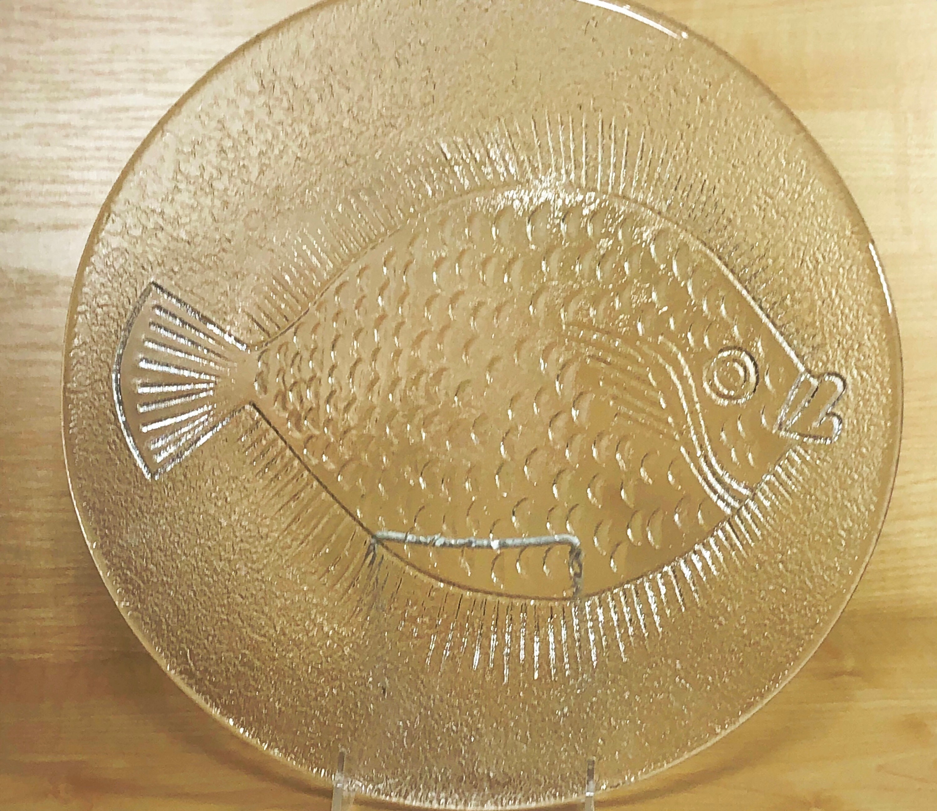 ARABIA - *Gustavsberg  *fish plate ❀ おさかなプレート 茶 ARABIA - *Gustavsberg *fish plate ❀ おさかなプレート 茶の