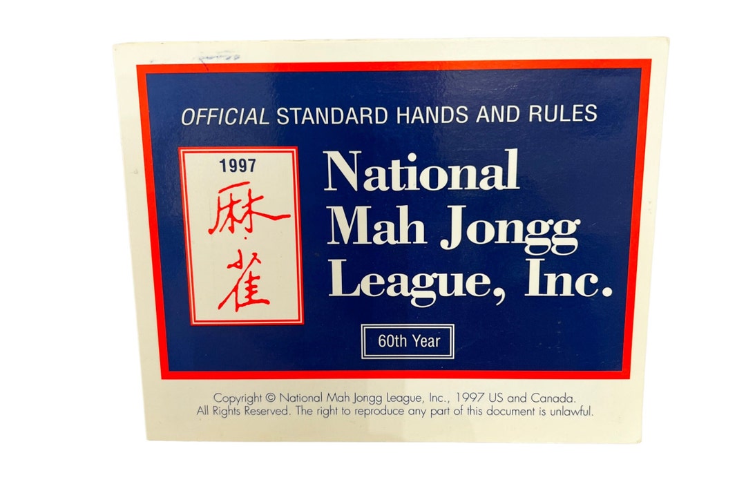 National Mah Jongg League Game Card 1997 Vintage Games Single NMJL