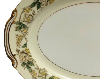 ノリタケ アンビエンス モカジャバ プレート オーバル サービングプラッター 1940年代 ノリタケ 13インチ オーバル サービング プラッター イエロー