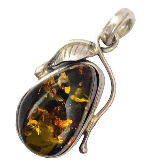 Natural Baltic Honey Amber & 925 Sterling Silver … - image 9