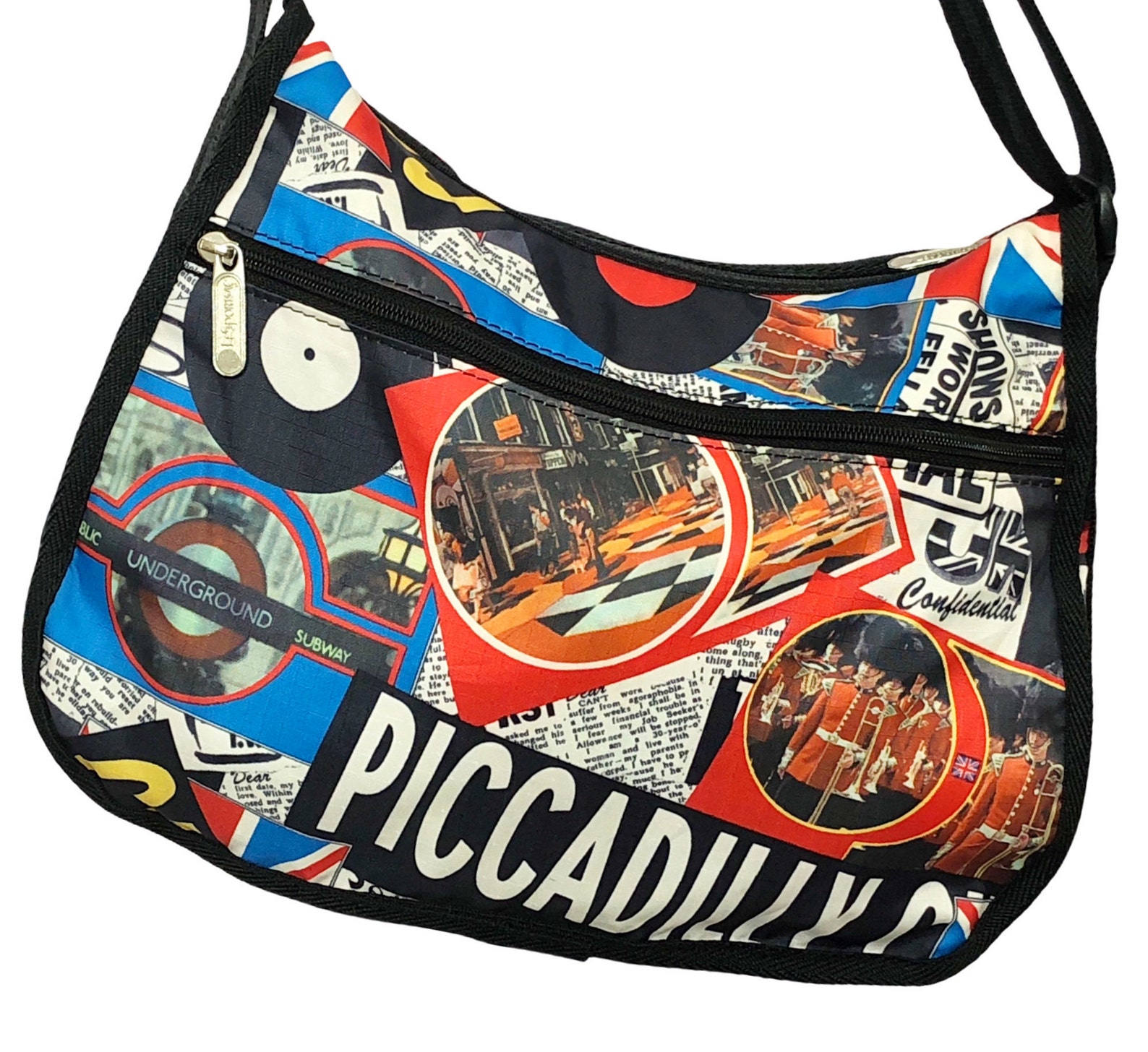 LeSportSac Crossbody Purse Retired LONDON CALLING Pattern Etsy