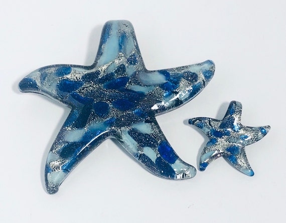 Silver Starfish Pendants Italian 