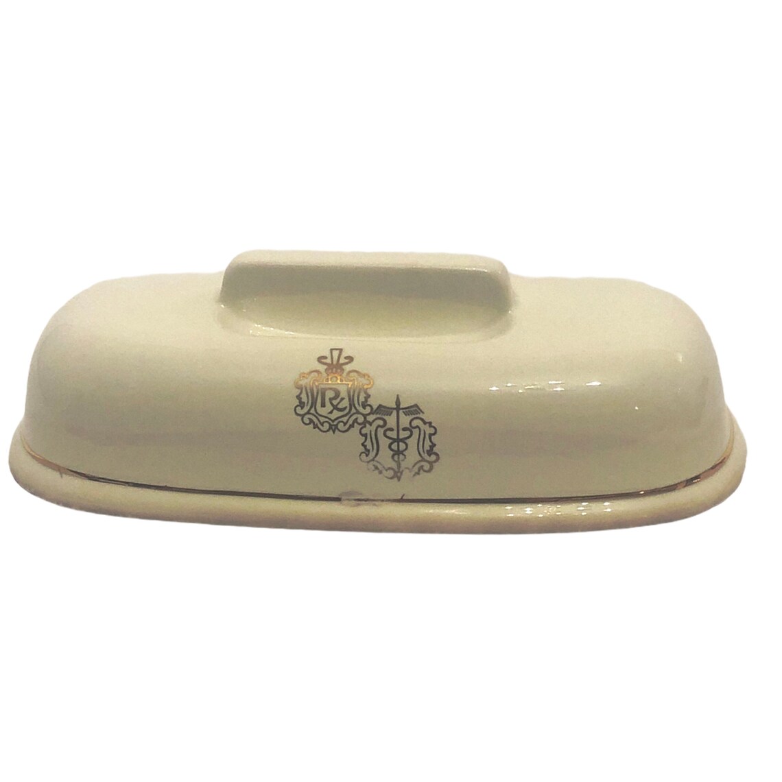 Hall China 1/4 LB Covered Butter Dish With Lid Rx Caduceus Etsy