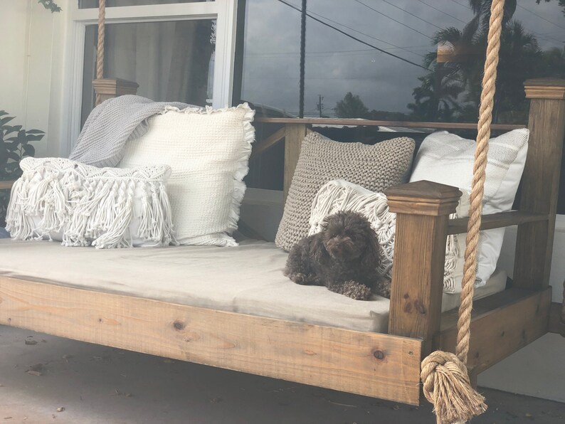 Rustic Porch Bed Swing