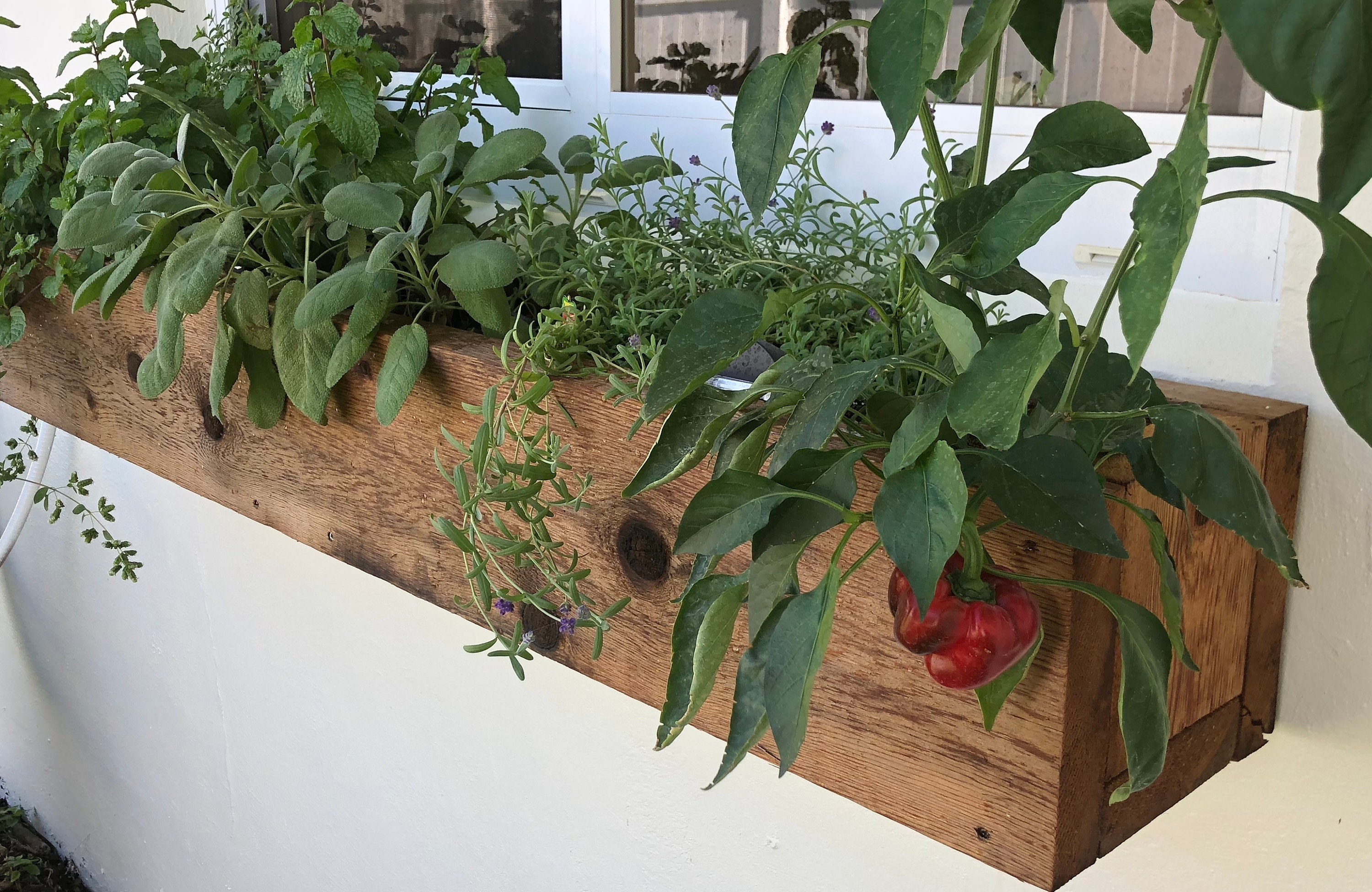 Rustic Cedar Window Boxes Etsy