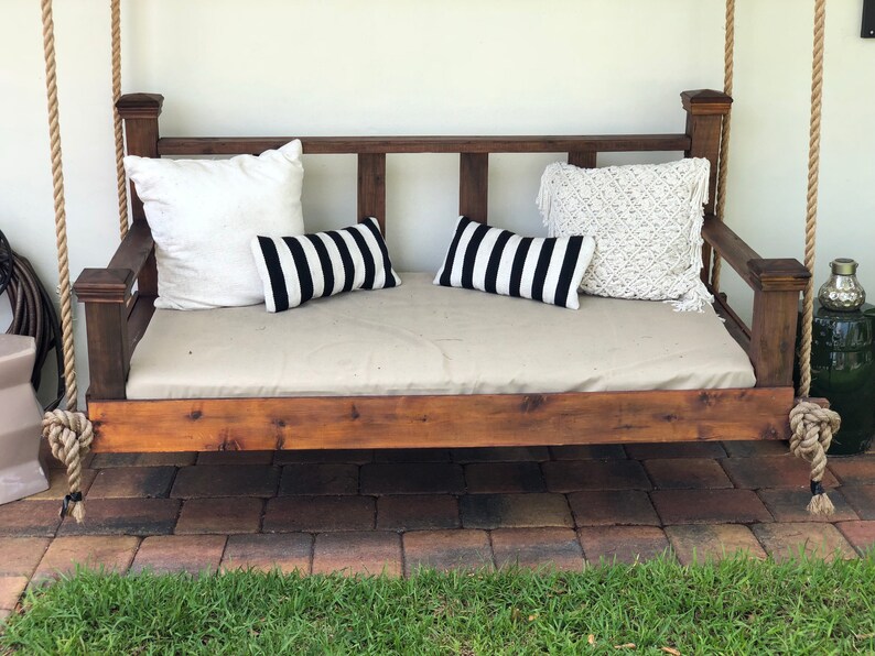 Rustic Porch Bed Swing