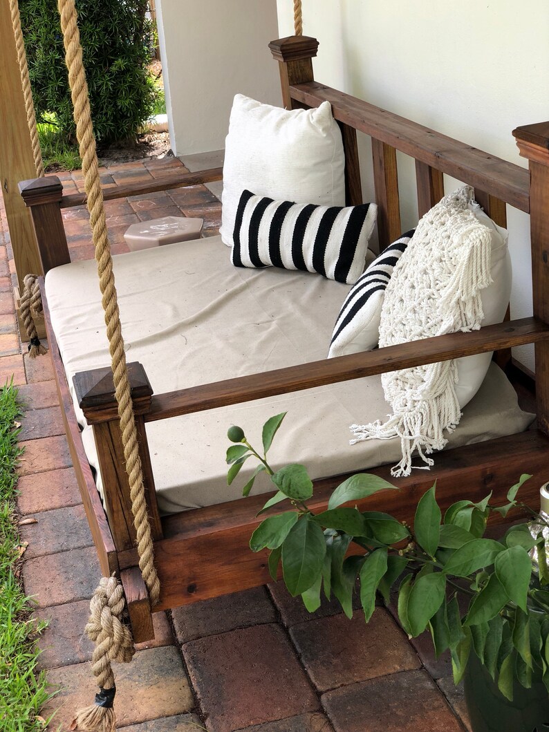 Rustic Porch Bed Swing
