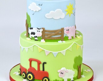 Animaux De Ferme Fondant Etsy