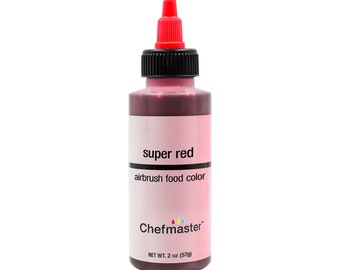 Chefmaster Super Red Airbrush Colour 2 oz/57g