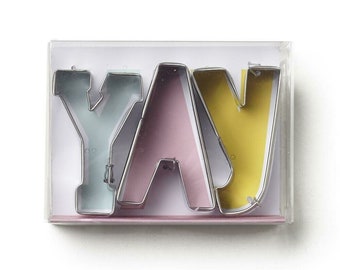 YAY Cookie Cutter Set 3 pc