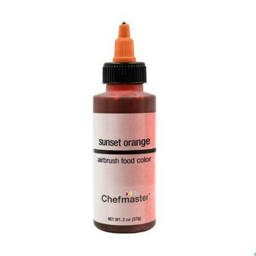 Chefmaster Sunset Orange Airbrush Colour 2 Oz/57g - Etsy