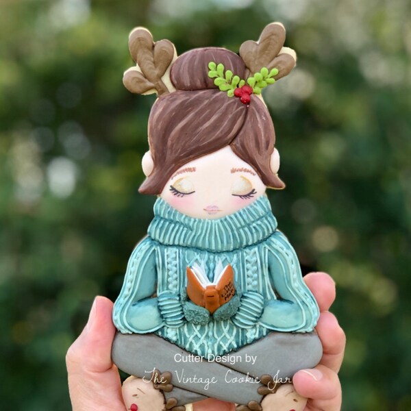 The Vintage Cookie Jar's Cozy Winter Girl Cookie Cutter