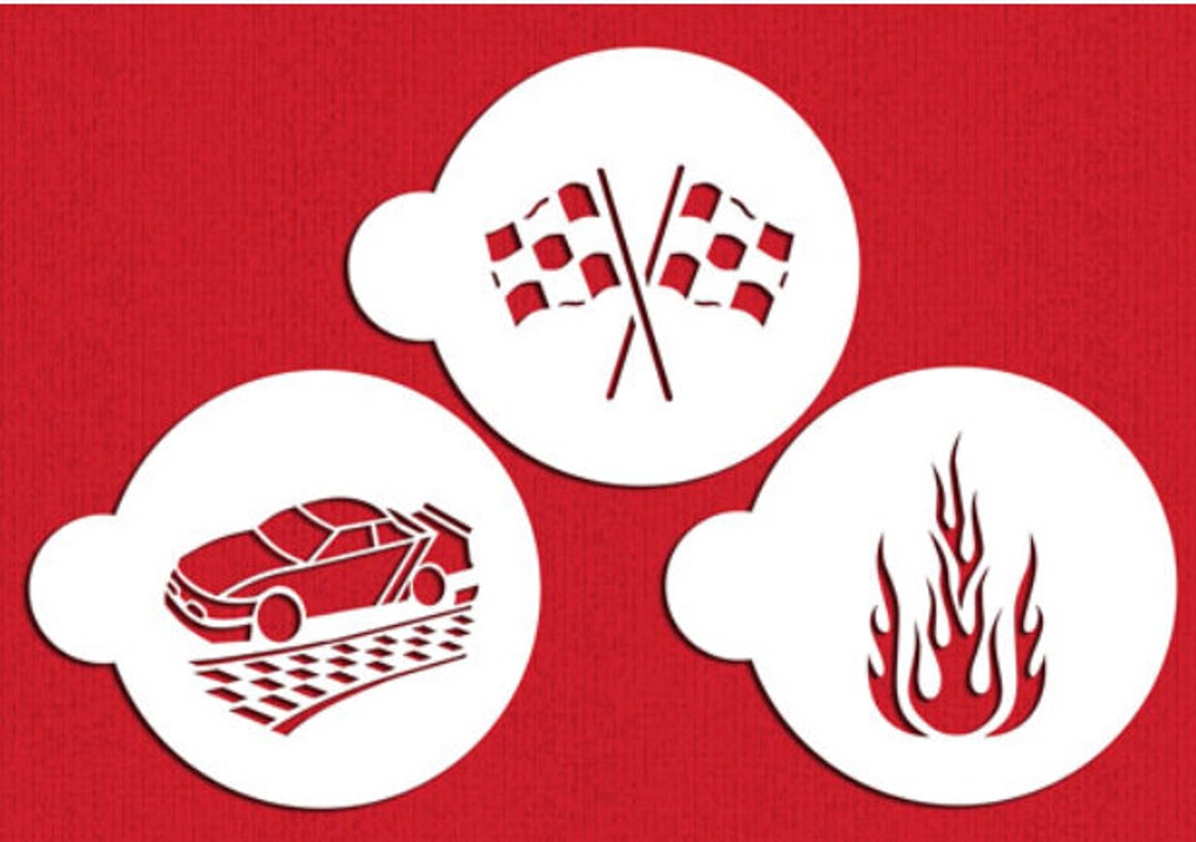 Race Car Stencil Set Etsy