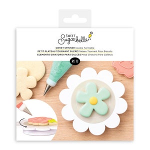 Icinginks Acrylic Cookie Decorating Turntable Swivel for Sugar Cookies,  cupcakes Royal Icing With Anti-Slip Silicone Mat