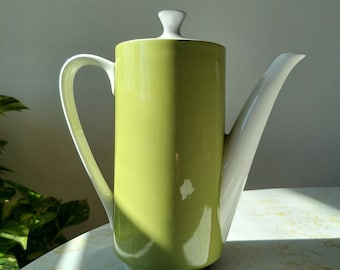 Cafetière MCM Mikasa Focus-Shape vintage vert avocat Fabriqué au Japon