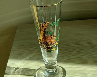 Bicchiere Pilsner vintage anni '90 con cinghiale, IVV Wandertage Rodenbach Germania