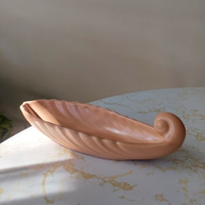 Vintage 1930er Jahre Franziskaner Ware Coronado Coral Beige Keramik Relish Dish