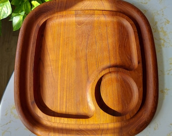 ヴィンテージ Dansk チーク材チーズボード – 1960 年代のシャルキュ