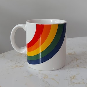 Vintage FTD Rainbow Mug 1984 Made in Korea Pride Mugs